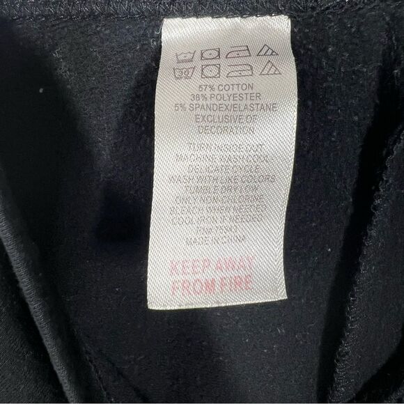 Cynthia Rowley  Girls Size Medium Black Elastic Waist Light Fleece Lined Pants - Picture 6 of 7